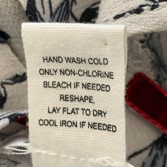 Clover + Scout M BOHO Lagenlook LS Blouse Mixed Floral Ladder Lace Trim 23G - Picture 8 of 8